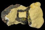 Fluorescent, Yellow Calcite Crystal Cluster - South Dakota #170686-1